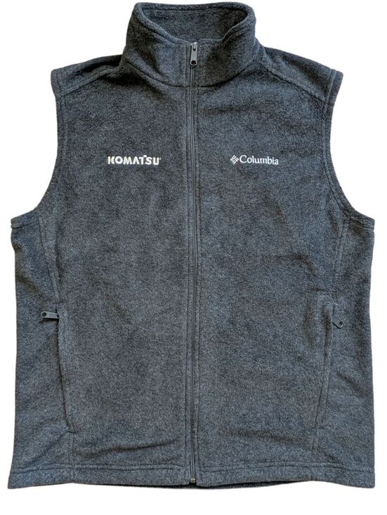 Columbia Other - Columbia Mens Dark Gray Fleece Steens Mountain Zip Up Vest Size Medium